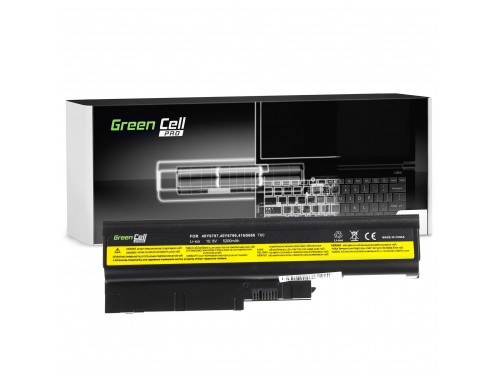Green Cell PRO Batterie 92P1138 92P1139 42T4504 42T4513 pour Lenovo ThinkPad R60 R60e R61 R61e R61i R500 SL500 T60 T61 T500