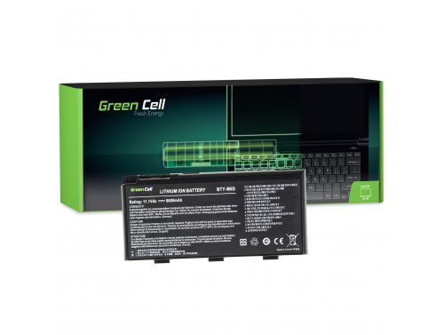 Green Cell Batterie BTY-M6D pour MSI GT60 GT70 GT660 GT680 GT683 GT683DXR GT780 GT780DXR GT783 GX660 GX680 GX780