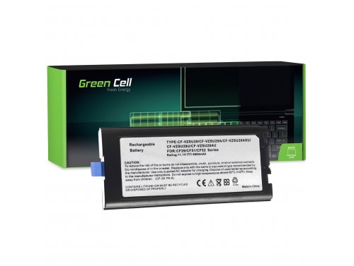 Green Cell Batterie CF-VZSU29 CF-VZSU29A pour Panasonic Toughbook CF29 CF51 CF52 6600mAh
