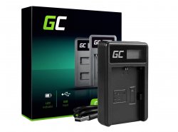Chargeur de batterie de caméra LC-E6 Green Cell ® pour Canon LP-E6, EOS 70D, 5D Mark II/ III, 80D, 7D Mark II, 60D, 6D, 7D