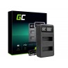 Chargeur AHBBP-401 Green Cell ® pour GoPro HERO 4 CHDBX CHDBY CHDHX CHDHY Black White Silver Edition (4.2v 2.5w 0.6A)