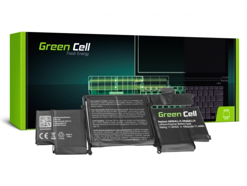 Green Cell Batterie A1493 pour Apple MacBook Pro 13 A1502 (Late 2013, Mid 2014)