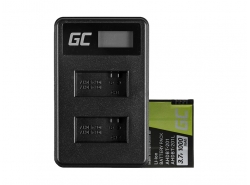 Green Cell ® Batterie AHDBT-201 et Chargeur AHBBP-301 pour GoPro Hero HD 3 3+ Black Silver White