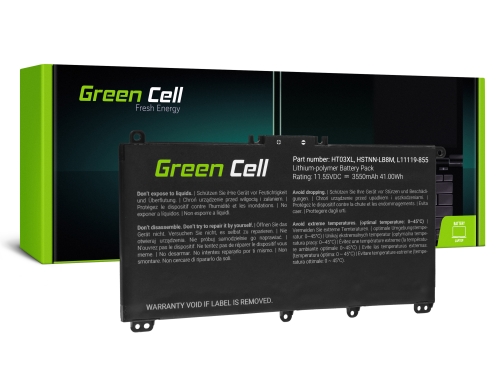 Green Cell Batterie HT03XL L11119-855 pour HP 250 G7 G8 255 G7 G8 240 G7 G8 245 G7 G8 470 G7, HP 14 15 17, HP Pavilion 14 15