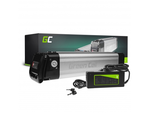 Green Cell Batterie Vélo Electrique 24V 8Ah 192Wh Silverfish Ebike 2 Pin pour Prophete, Mifa avec Chargeur