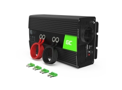 Green Cell® Convertisseur de tension DC 12V à AC 230V 1000W/2000W