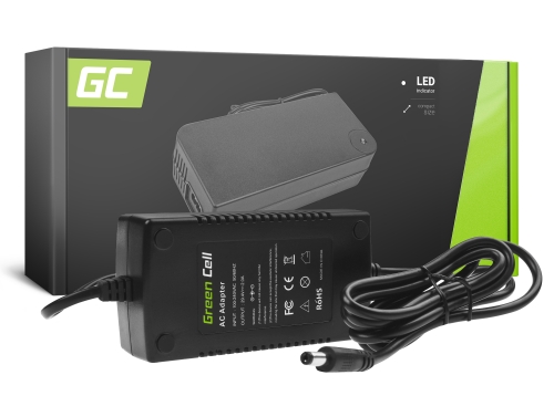 Green Cell® Chargeur pour Vélo Electrique 24V Li-Ion Batterie 29.4V 2A DC 5.5*2.1mm Connecteur