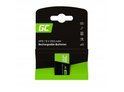 Batterie 1x 9V HF9 Ni-MH 8000mAh Green Cell