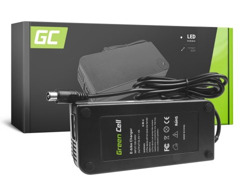 Green Cell ® Chargeur pour Vélo Electrique, Bouchon: RCA, 54.6V, 4A