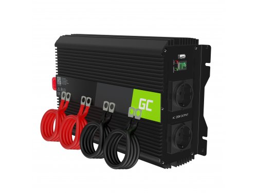 Green Cell Pro Convertisseur de tension DC 12V à AC 230V 2000W/4000W