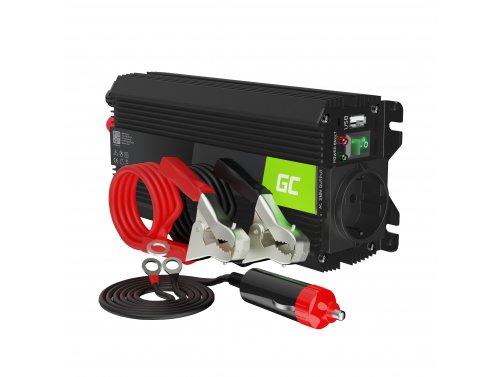 Green Cell Pro Convertisseur de tension DC 24V à AC 230V 500W/1000W
