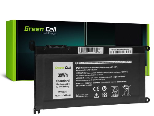 Green Cell Batterie WDX0R WDXOR pour Dell Inspiron 13 5368 5378 5379 15 5565 5567 5568 5570 17 5765 5767 5770 Vostro 5468 5568
