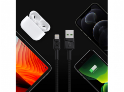 Câble Green Cell GC Eko USB - Lightning 200cm charge rapide Apple 2.4A