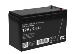 Green Cell® Batterie AGM 12V 9Ah accumulateur au Gel UPS Système Batterie de secours Batterie de résérve