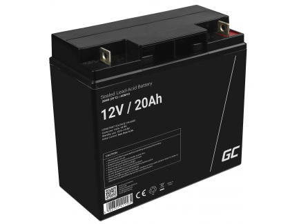 Batterie gel AGM VRLA 12V 20Ah Green Cell - Expédition rapide