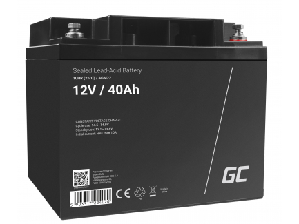 Batterie gel AGM VRLA 12V 100Ah Green Cell - Expédition rapide
