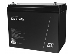Green Cell® Batterie AGM 12V 84Ah accumulateur au Gel Photovoltaïque Caravane Energie Solaire