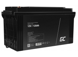 Green Cell® Batterie AGM 12V 120Ah accumulateur au Gel Photovoltaïque Caravane Energie Solaire