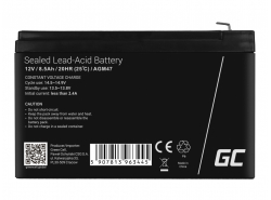AGM Batería Gel Plomb 12V 8.5Ah Sans entretien Green Cell pour l'onduleur et la surveillance