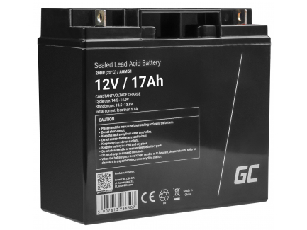 Green Cell ® Batterie AGM 12V 18Ah - Battery Empire