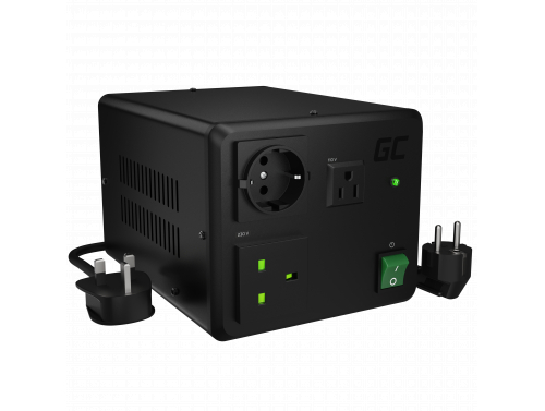 Transformateur de convertisseur de tension Green Cell 110V ⇄ 230V 1600W / 2000W EU UK USA