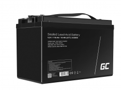 GreenCell® Batterie AGM 12V 110Ah accumulateur pour Photovoltaïque Caravane Energie Solaire