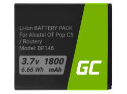Batterie Green Cell TLIB5AF pour Alcatel One Touch Pop C5 / X Pop / Router Link Zone 4G LTE / MW40 / Airbox LTE