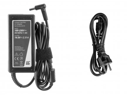 Chargeur Green Cell PRO 19.5V 2.31A 45W pour HP (PIN 4.5-3.0mm)