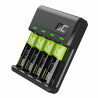 Set Green Cell GC VitalCharger chargeur pour batteries et 4x AA Ni-MH 2000mAh