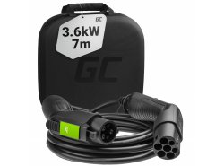 Green Cell Câble Type 1 3.6kW 16A 7 Mètre Monophasé pour Charger EV Voiture Électrique et les Plug-In Hybrides PHEV