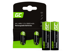 Green Cell 2x AA HR6 2600mAh Batterie