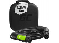 Green Cell Câble Type 2 7.2kW 32A 5m Monophasé pour Leaf, e-208, 500e, i3, e-Golf, e-Up!, UX 300e, I-Pace, Citigo iV, Fortwo