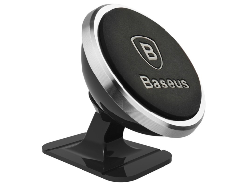 Support magnétique pour téléphone de voiture Baseus, fixé au tableau de bord, rotation à 360 degrés, montage rapide et facile