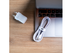 Câble Blanc USB-C – Lightning MFi 1m GC Power Stream Charge rapide Power Delivery, pour Apple iPhone