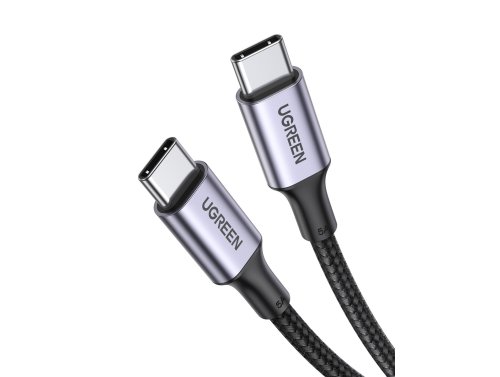 Câble USB-C vers USB-C UGREEN US316, Puissance 100W, 3m, Charge rapide QC3.0, PD, Couleur noir-argent