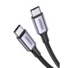 Câble USB-C vers USB-C UGREEN US316, Puissance 100W, 3m, Charge rapide QC3.0, PD, Couleur noir-argent