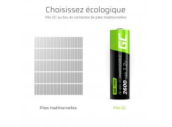 Green Cell 4x AA HR6 2600mAh Batterie