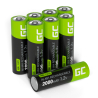 8x Piles AA R6 2000mAh Ni-MH Batteries rechargeables Green Cell
