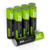 8x Piles AAA R3 950mAh Ni-MH Batteries rechargeables Green Cell