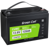 Green Cell Batterie LiFePO4 12.8V 125Ah 1600Wh LFP Lithium 12V pour Caravane D'énergie éolienne solaire de maison mobile