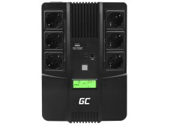 Green Cell Onduleur UPS 600VA 360W Alimentation d'énergie Non interruptible AiO avec écran LCD + Nouveau Logiciel