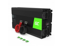 Green Cell® Convertisseur de tension DC 24V à AC 230V 3000W/6000W Pur sinus
