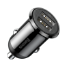 Chargeur de voiture Baseus Grain Pro 24W, 2x USB, 4.8A, Noir, Charge rapide en déplacement