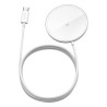 Chargeur sans Fil Baseus Simple Mini avec aimant Pour Iphone, 15W, Magsafe, couleur Blanc