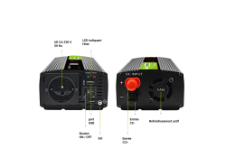 Green Cell® 500W/1000W Pur Sinus Convertisseur DC 12V AC 230V Onduleur Power Inverter