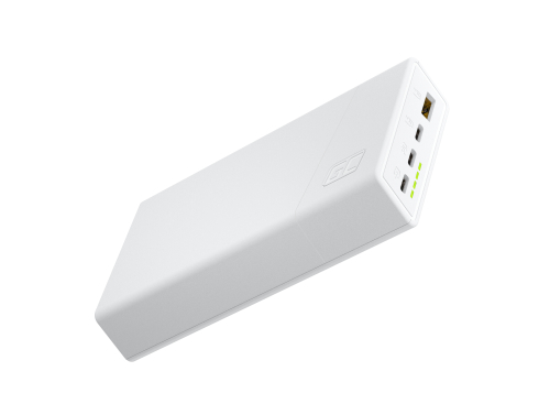 Green Cell PowerPlay20s Blanc Batterie externe 20000mAh 22.5W PD USB C Batterie portable avec charge rapide pour iPhone