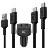 Kit de charge rapide pour téléphones portables - Chargeur 48W USB-C USB-A + 2x câbles USB-C de 30 cm