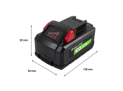 Batterie Green Cell pour outils électriques Milwaukee M18 18V 8Ah Batterie de remplacement M18 HB8 4932471070