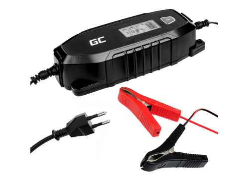 Automatique Chargeur de Batterie Green Cell pour Auto Voiture 6 / 12V (4A) avec des diagnostics intelligents