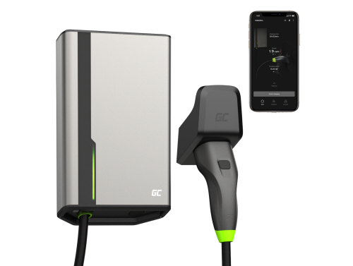 Greencell HabuDen Wallbox 22kW 32A 5m Câble Type 2 Station de Recharge pour Voitures Électriques GC App Bluetooth WiFi